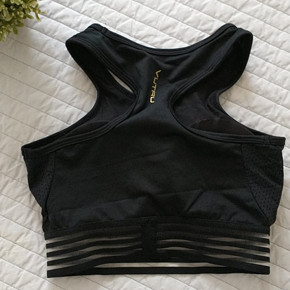 NWOT Racerback Mesh Black Sportsbra - Picture 4 of 4